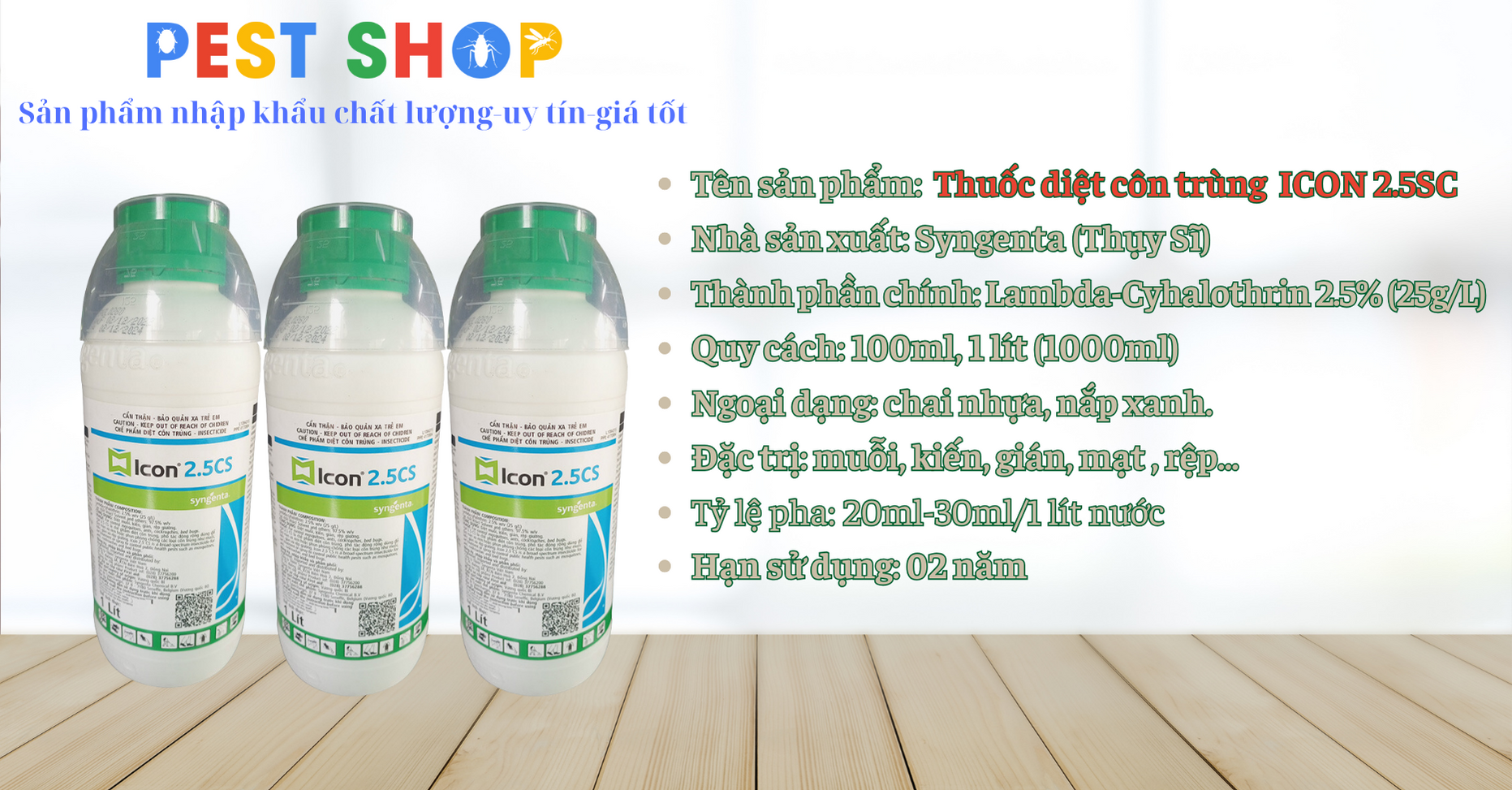 Thuốc diệt côn trùng ICON 2.5SC