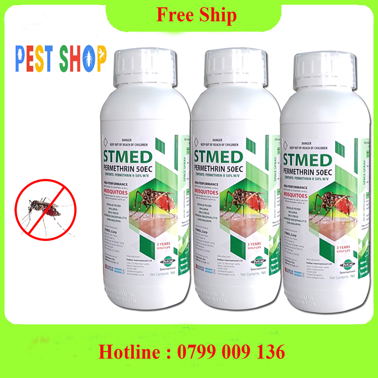 Thuốc diệt muỗi Stmed Permethrin 50EC