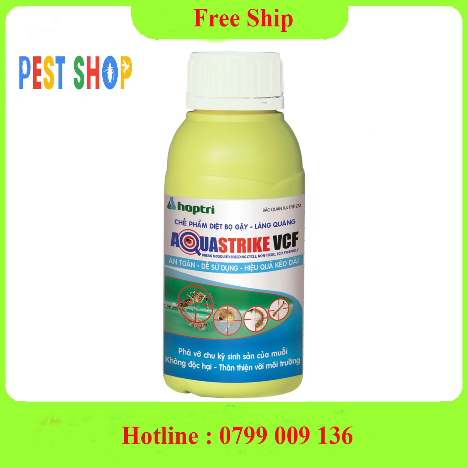 AQUASTRIKE VCF thuốc diệt lăng quăng bọ cậy