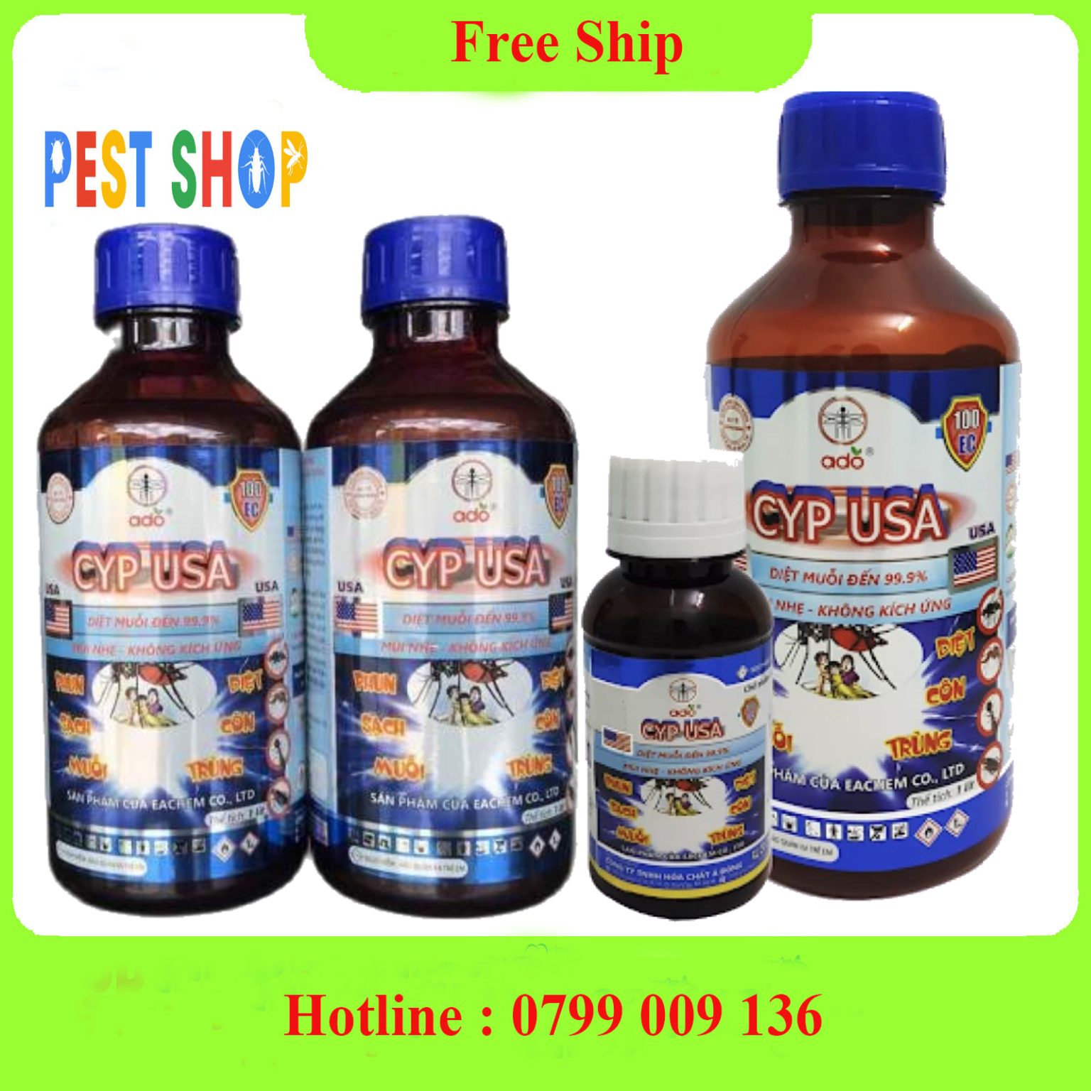 Thuốc diệt muỗi CYP USA 100EC