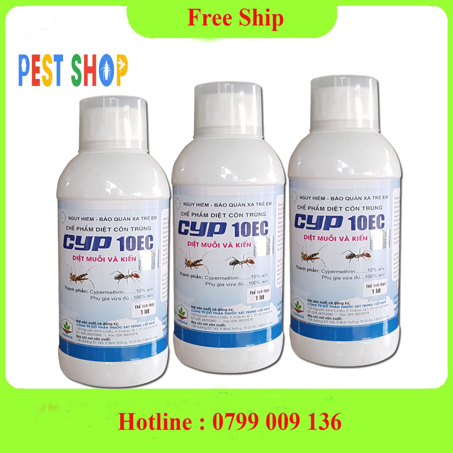 Thuốc diệt muỗi Cyp 10EC