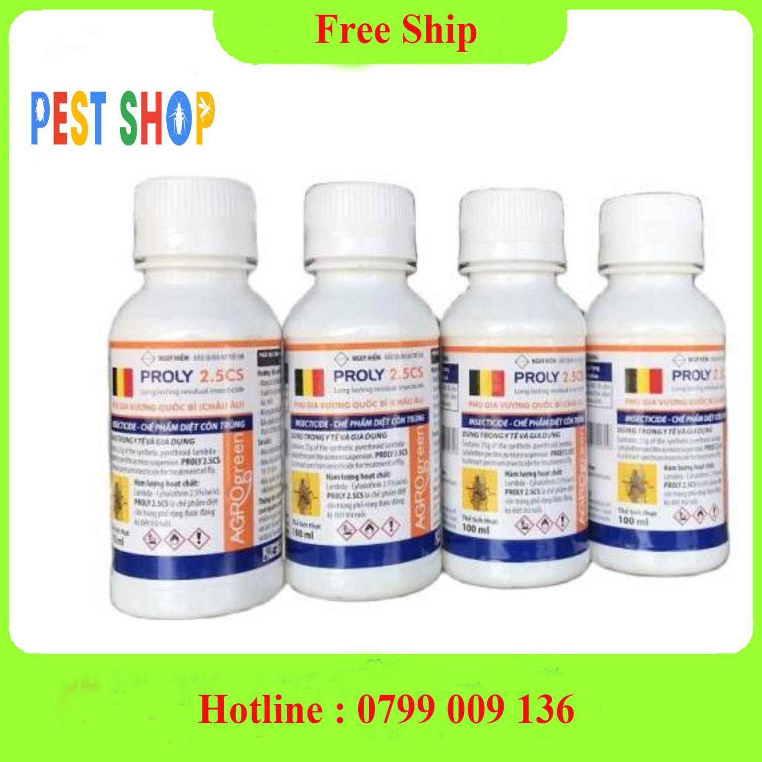 Thuốc diệt ruồi Proly 2.5CS