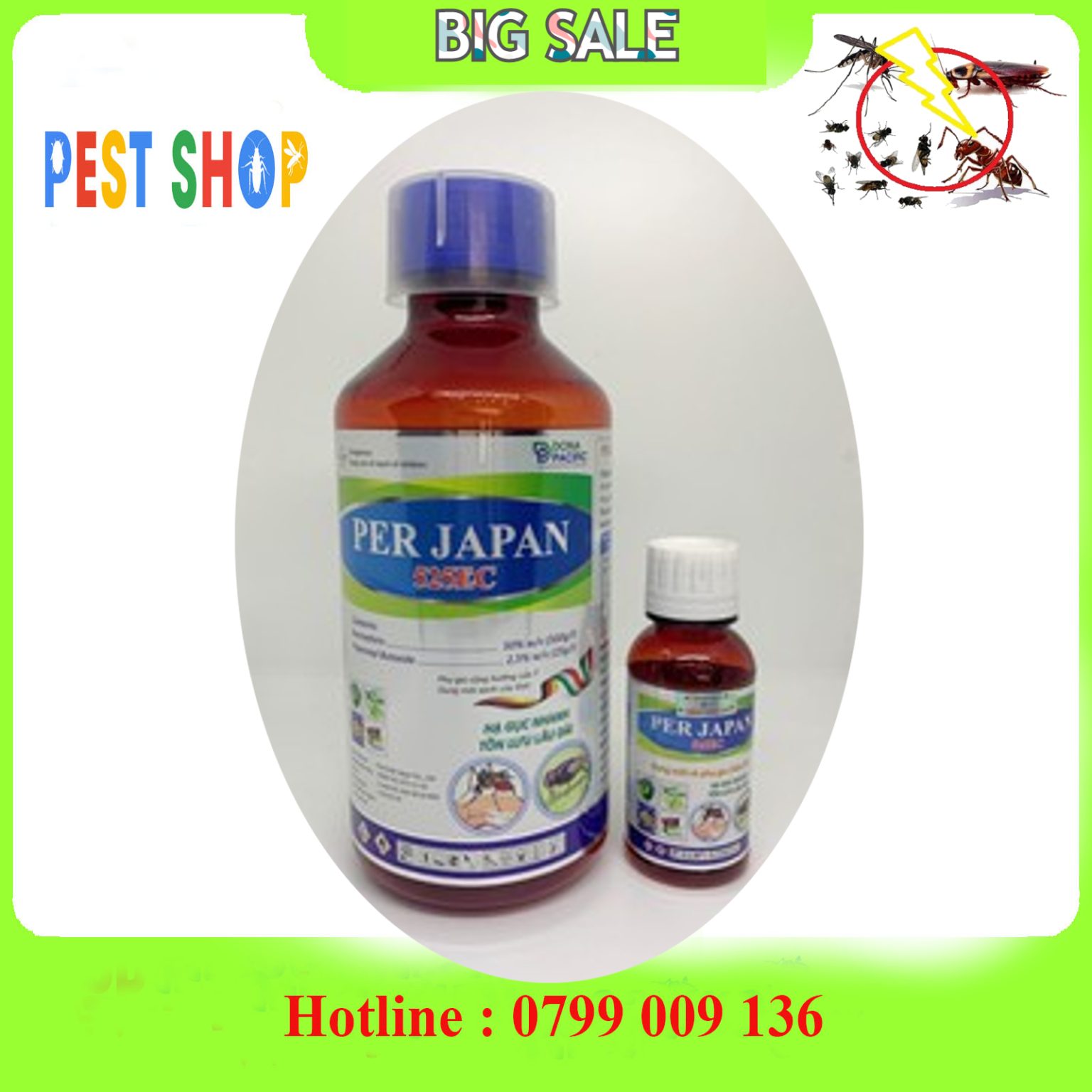 Thuốc diệt côn trùng sinh học Per Japan 525EC giá rẻ
