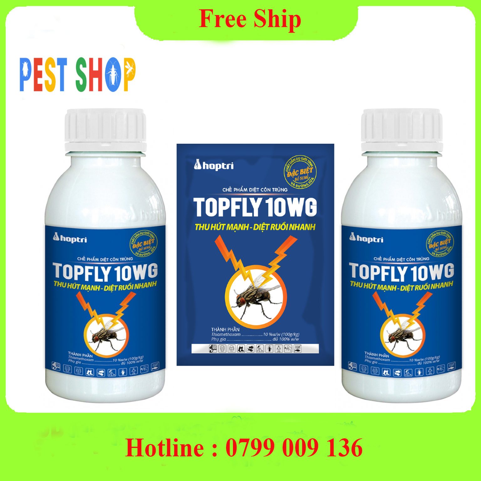 Thuốc diệt ruồi TOPFLY 10WG
