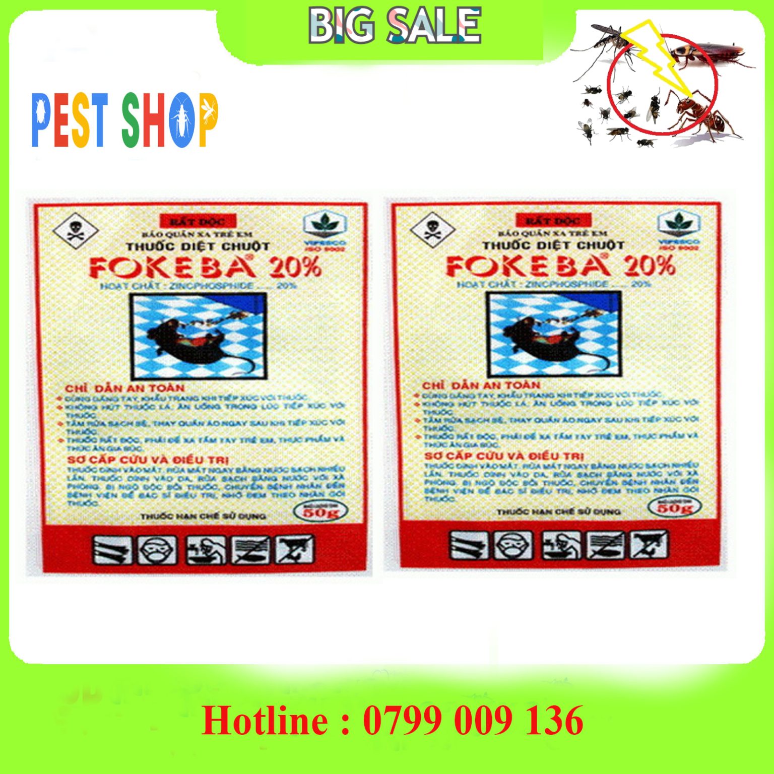 thuốc diệt chuột FOKEBA 20%
