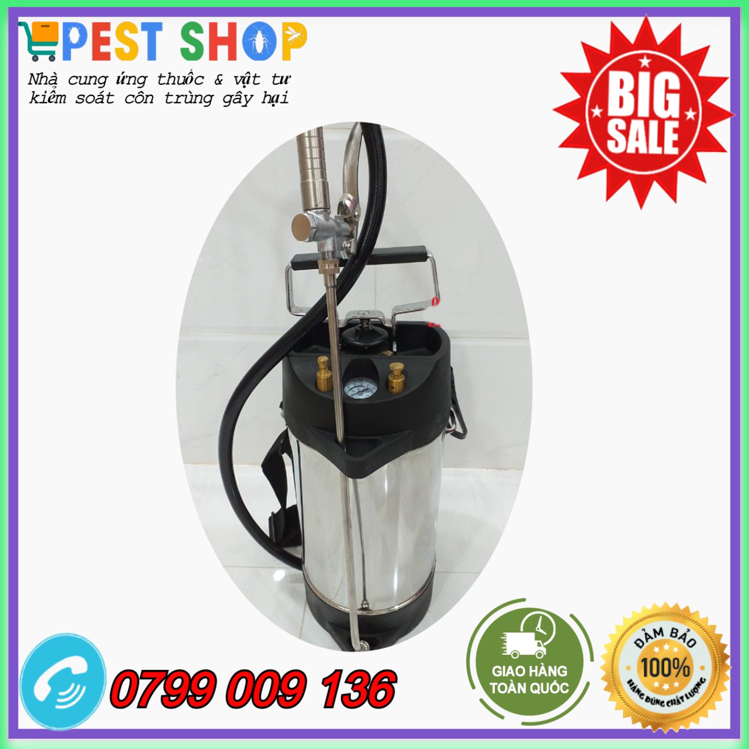 Bình phun inox 5 Lít
