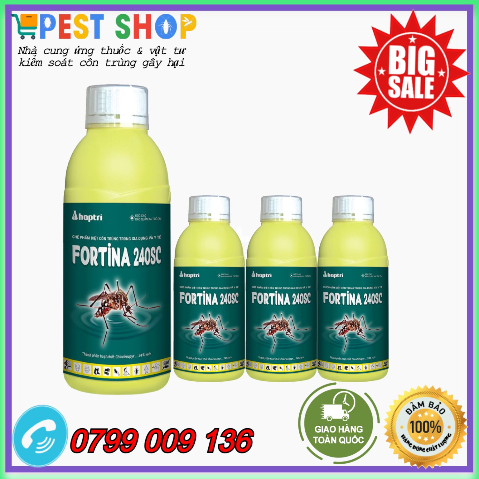 FORTINA 240SC THUỐC DIỆT MUỖI & CÔN TRÙNG TRONG GIA DỤNG VÀ Y TẾ