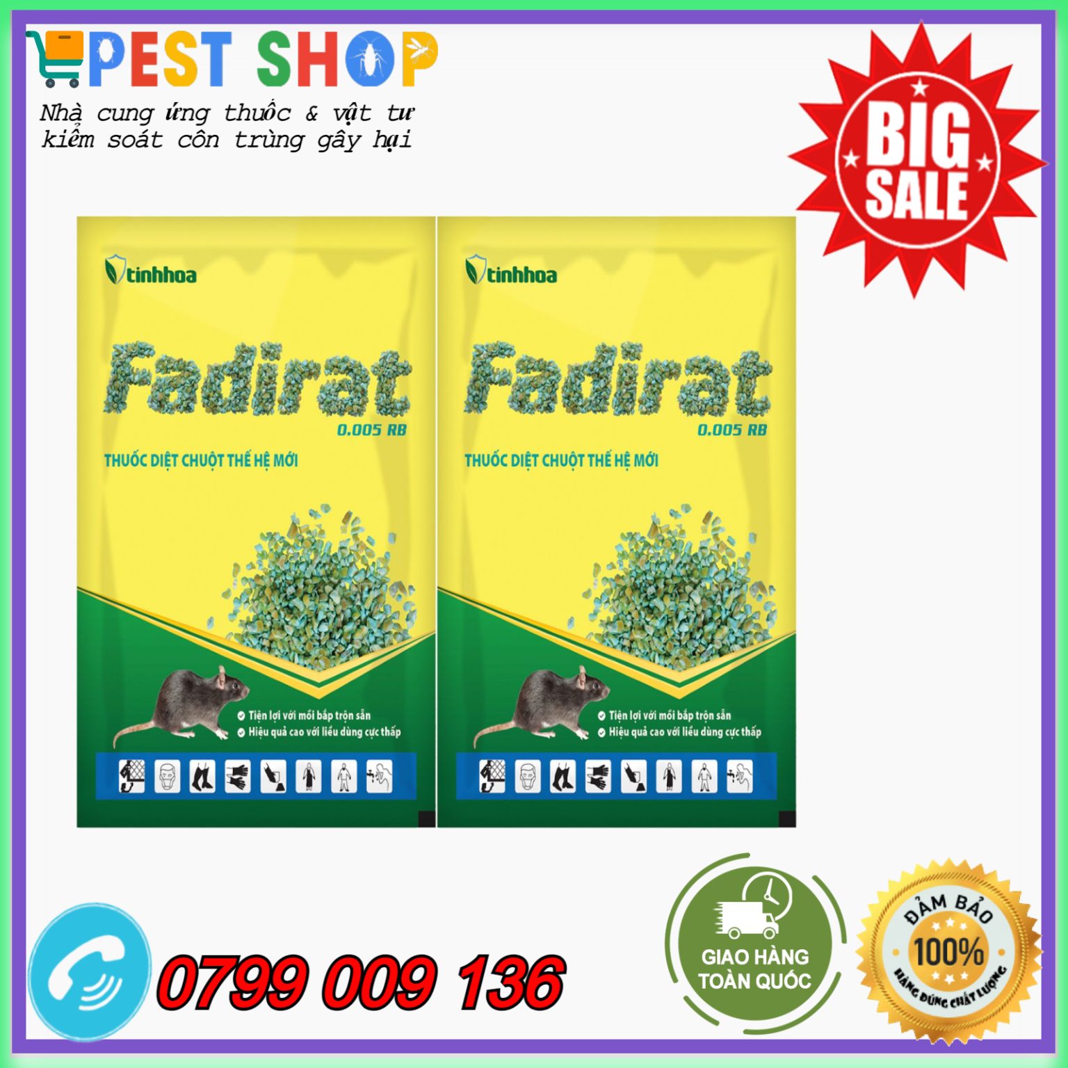Thuốc diệt chuột Fadirat 0.005 RB