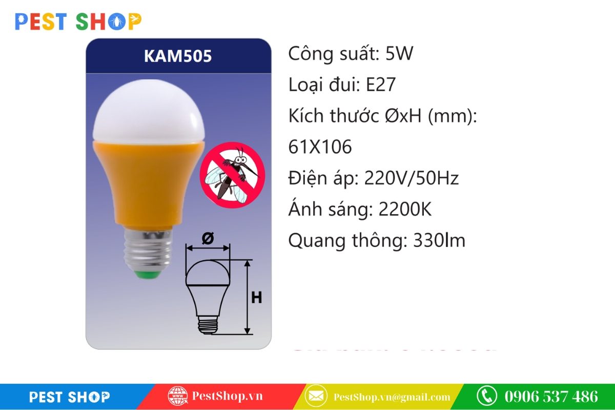 bóng đèn đuổi muỗi